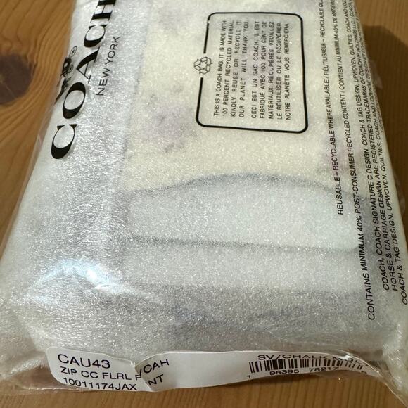 🌺 Coach Zip Card Case With Floral Print - Picture 5 of 5